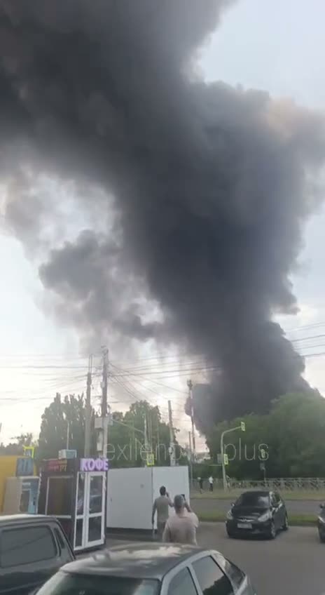 Fire at the automobile plant in Stavropol